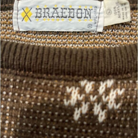 Vintage Braedon sweater sz L - Picture 3 of 3